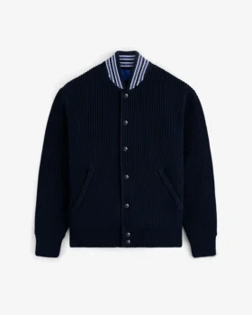 Blouson aviateur réversible en maille