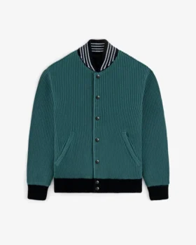 Blouson aviateur réversible en maille