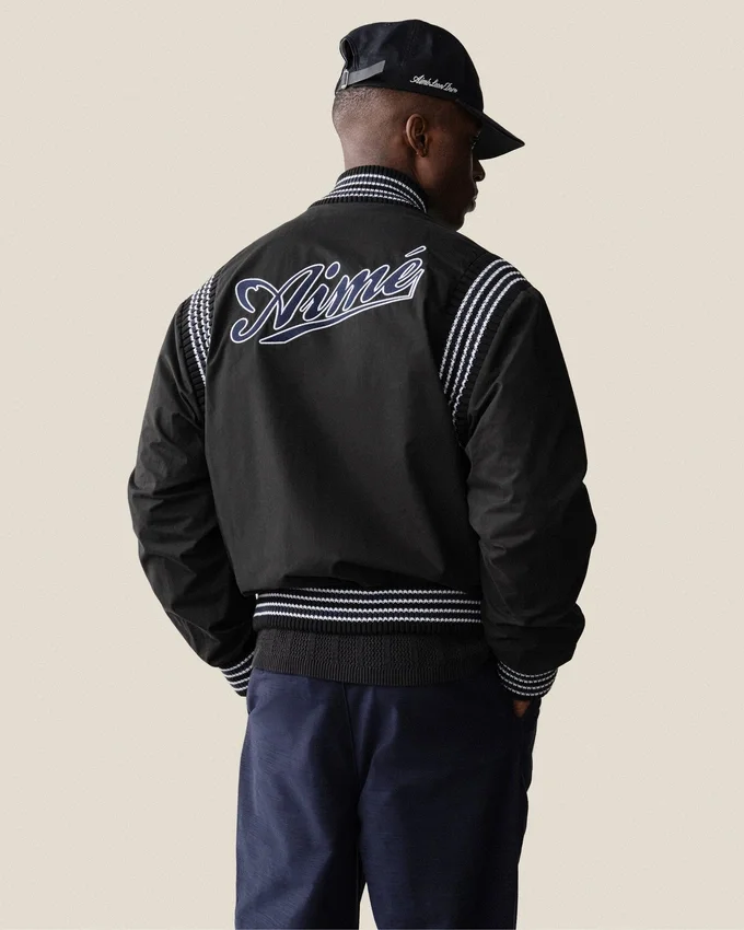 Blouson aviateur réversible en maille
