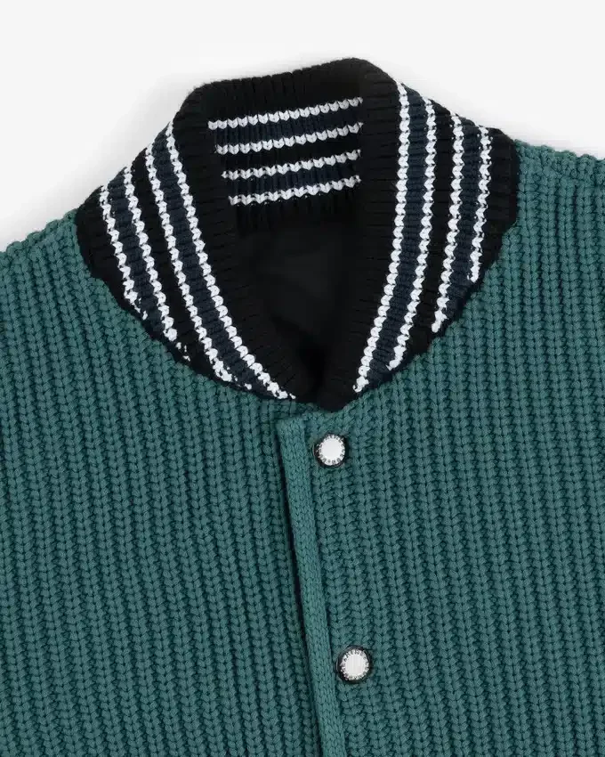 Blouson aviateur réversible en maille