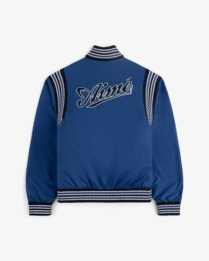 Blouson aviateur réversible en maille