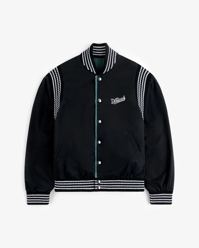 Blouson aviateur réversible en maille