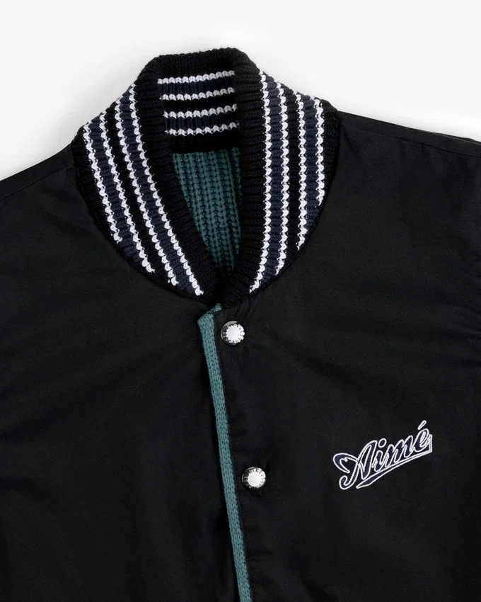 Blouson aviateur réversible en maille
