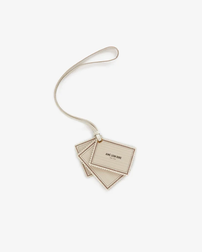 Breloque de voyage en cuir