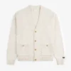 Cardigan en coton flammé