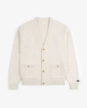 Cardigan en coton flammé