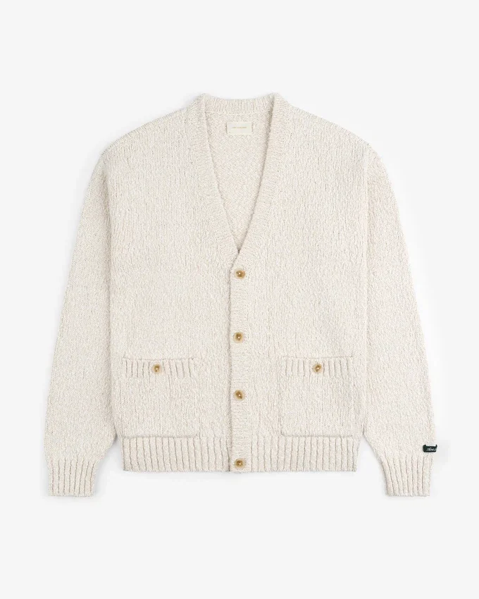 Cardigan en coton flammé