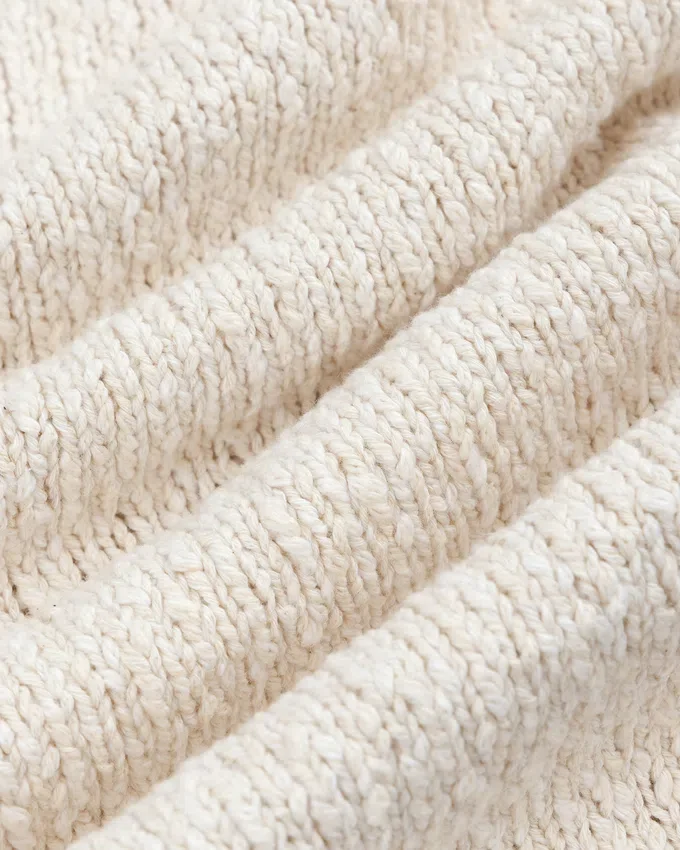 Cardigan en coton flammé