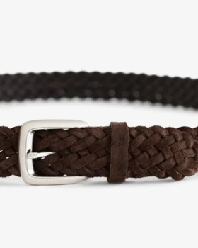 Ceinture en daim tressé
