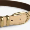 Ceinture en nubuck gaufré croco