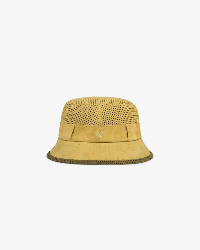 Chapeau bob en daim perforé