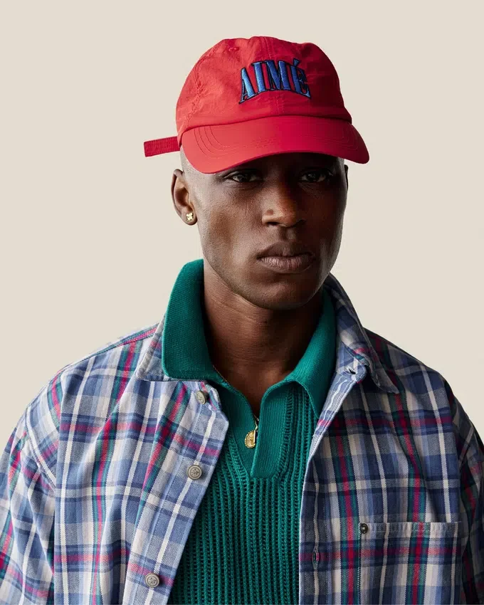Chapeau en nylon froissé