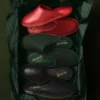 Chaussons de voyage en cuir