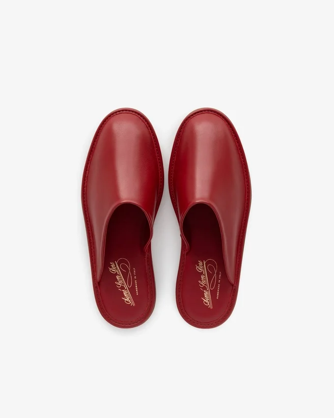 Chaussons de voyage en cuir