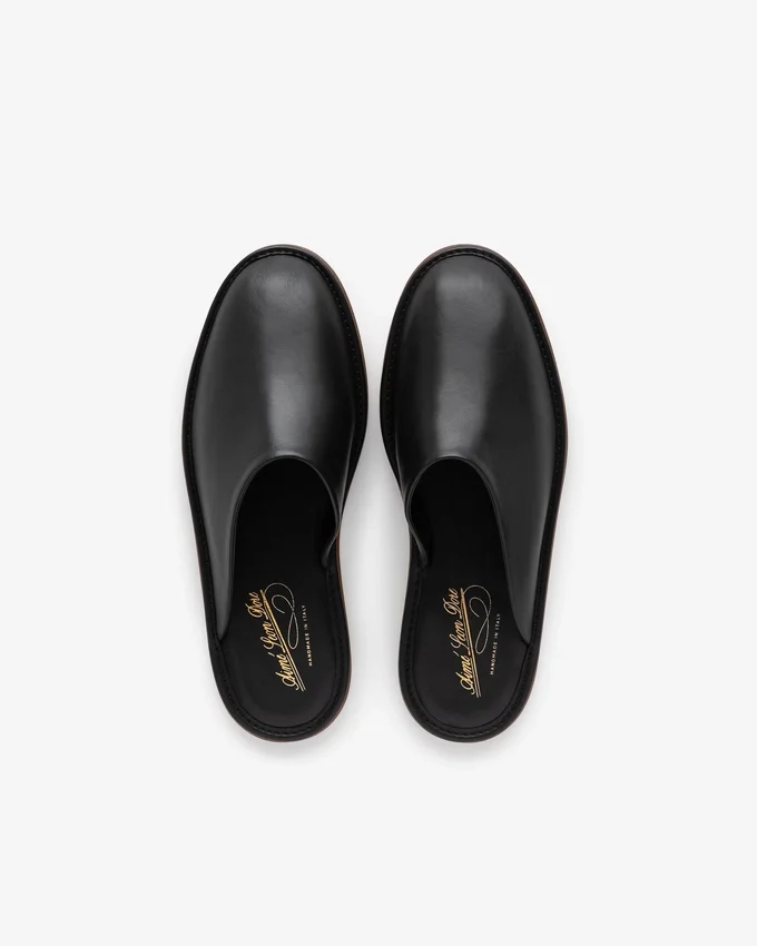 Chaussons de voyage en cuir