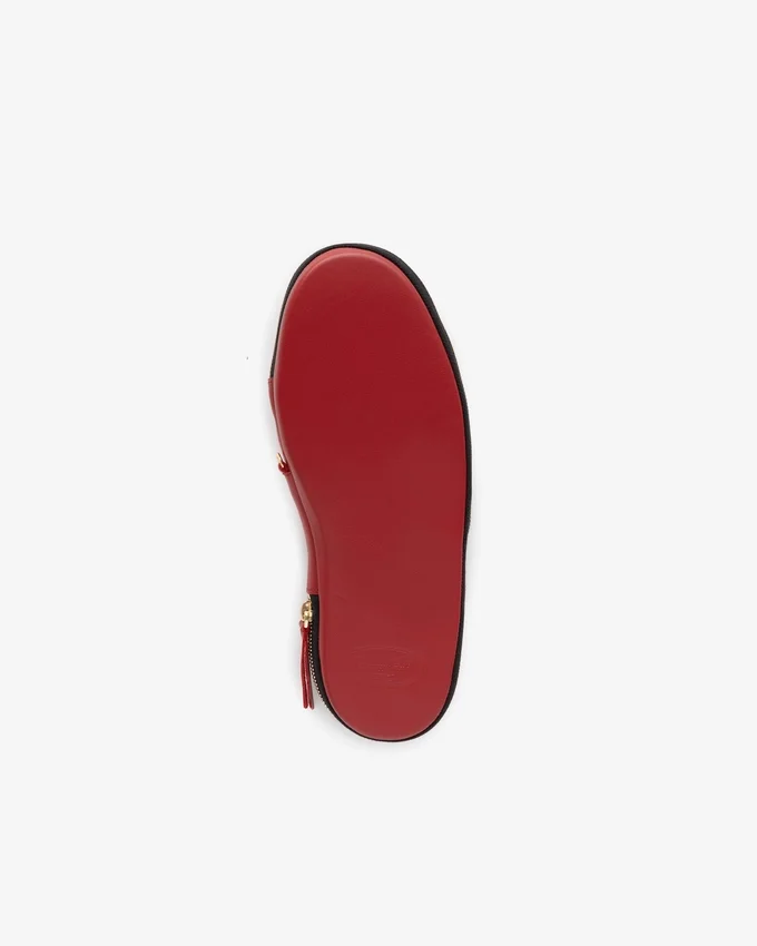 Chaussons de voyage en cuir