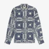 Chemise boutonnée à motif mosaïque