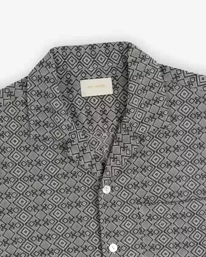 Chemise décontractée en jacquard