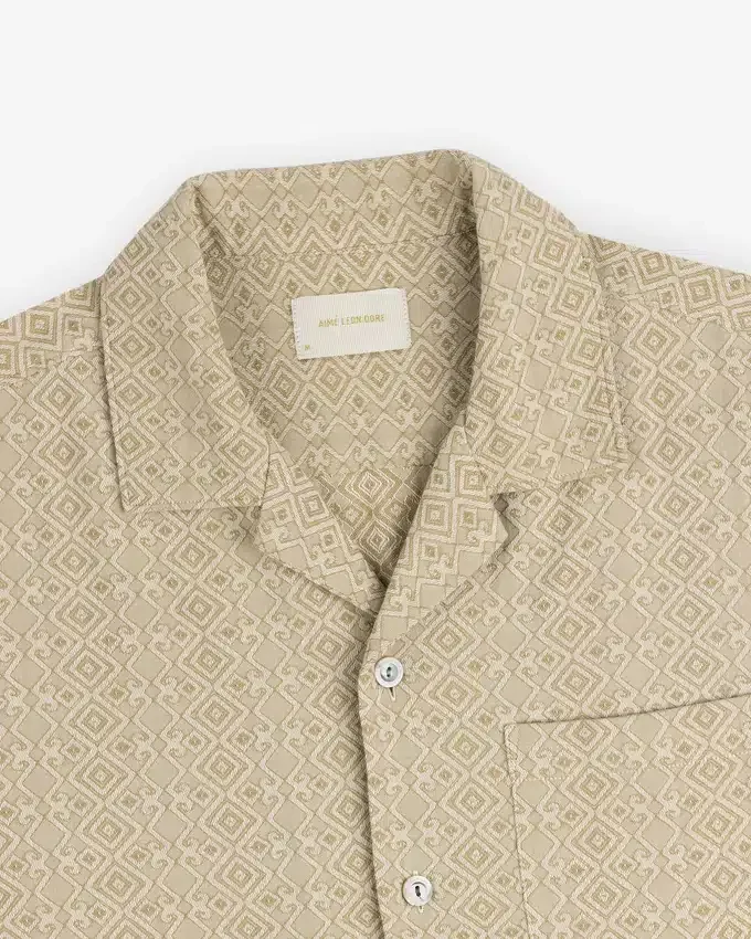 Chemise décontractée en jacquard