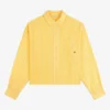 Chemise décontractée en lin rayé