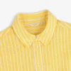 Chemise décontractée en lin rayé