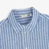 Chemise décontractée en lin rayé