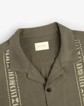Chemise décontractée en mélange de lin