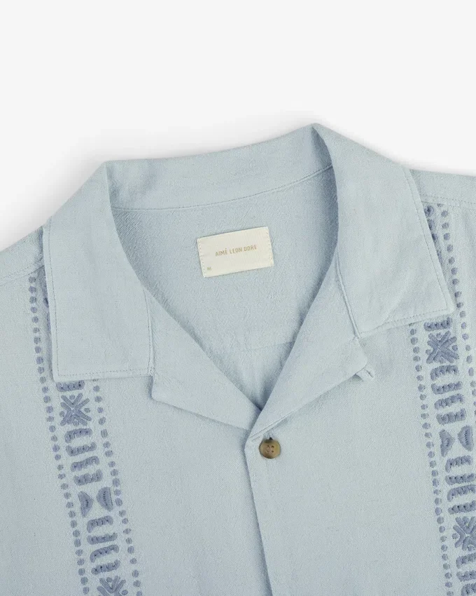 Chemise décontractée en mélange de lin