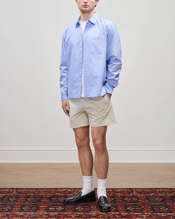 Chemise décontractée en popeline