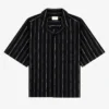 Chemise de camp courte en jacquard