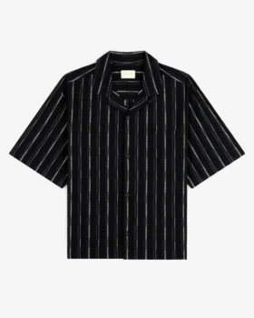 Chemise de camp courte en jacquard
