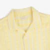 Chemise de camping rayée en mélange de lin