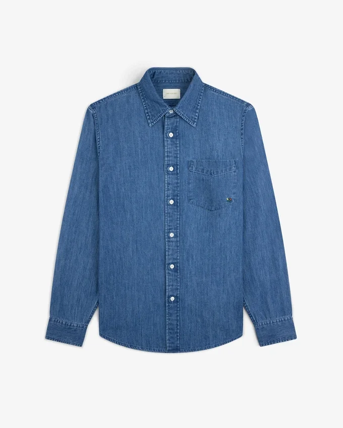 Chemise en chambray avec écusson