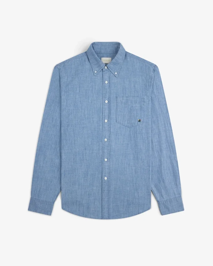 Chemise en chambray avec écusson