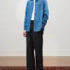 Chemise en chambray avec écusson