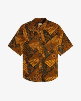 Chemise à imprimé d’inspiration batik