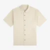Chemise à manches courtes en seersucker