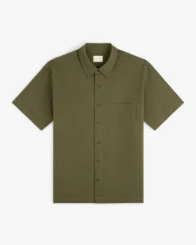 Chemise à manches courtes en seersucker