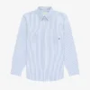 Chemise Oxford à rayures et blason
