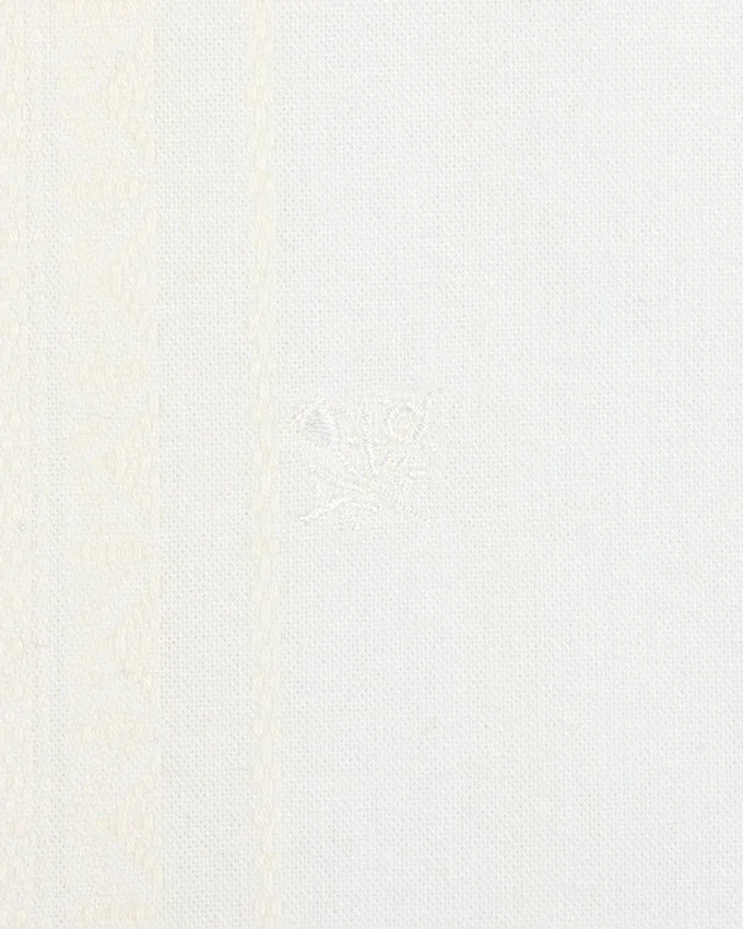 Chemise à rayures jacquard nouée sur le devant