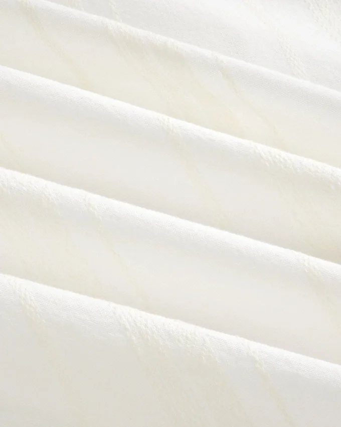 Chemise à rayures jacquard nouée sur le devant