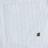 Chemise à rayures teinte dans la masse avec écusson