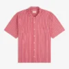 Chemise à rayures teintes dans la masse