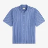Chemise à rayures teintes dans la masse
