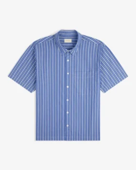 Chemise à rayures teintes dans la masse