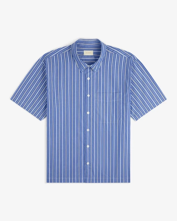Chemise à rayures teintes dans la masse