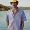 Chemise à rayures teintes dans la masse