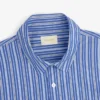 Chemise à rayures teintes dans la masse