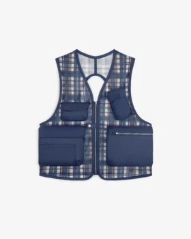 Gilet utilitaire en nylon Madras
