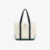 Grand sac fourre-tout à contraste avec blason